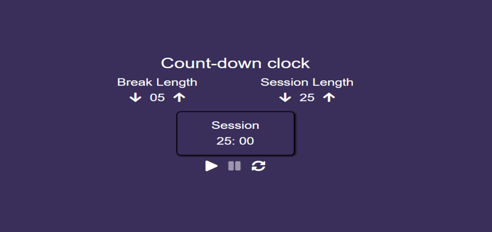 image of count down clock website