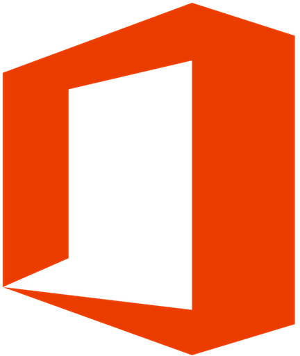 Microsoft office logo, orange colored