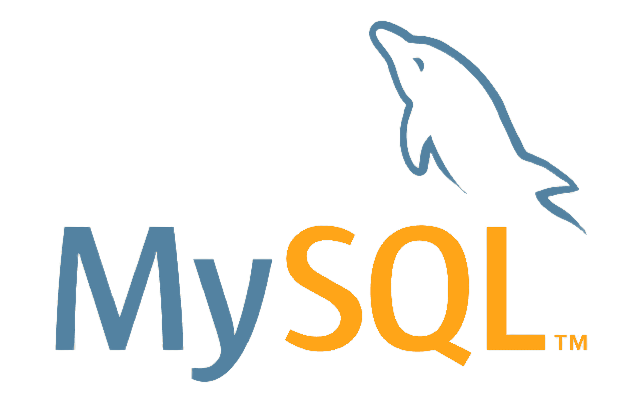 mysql logo have letters M, Y, S, Q, L, and a dolphin