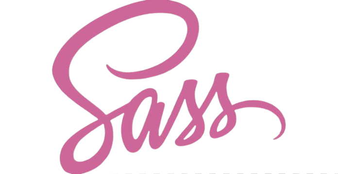 sass logo has letters S, A, S, S colored in pink